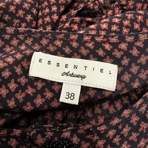 Essentiel Antwerp Womens Snap Beaded Buttons Blouse Size 38 Medium - Picture 4 of 9